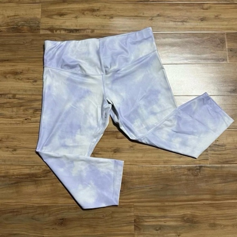 Nike One Icon Clash Mid-Rise Crop Leggings Lilac White Women's‎ 1X